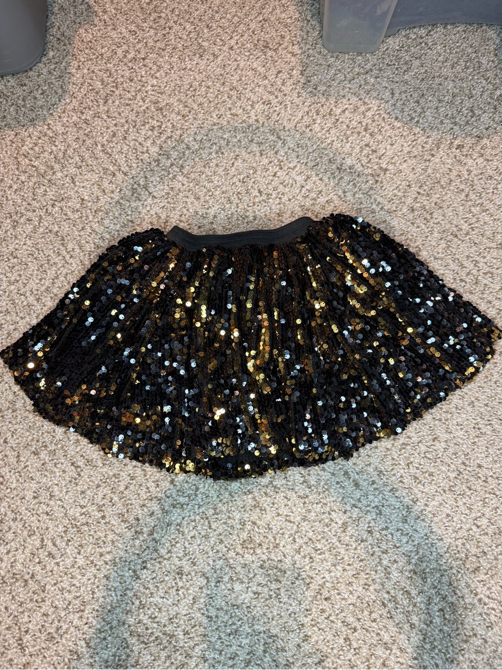 Black Sequin Party Skirt - Women's